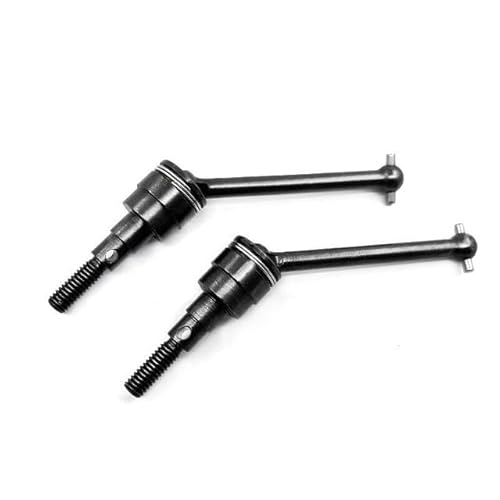 Front Lower Suspension Arm Hub Carrier Basis C/Lenkung Tasse/Metall Antriebswelle for 1/10 Tamiya CC01 TA02 TA03 4WD Buggy RC Auto OP(Drive Shaft Black) von QPAJWAKS