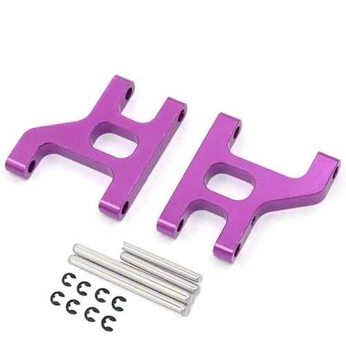 Front Lower Suspension Arm Hub Carrier Basis C/Lenkung Tasse/Metall Antriebswelle for 1/10 Tamiya CC01 TA02 TA03 4WD Buggy RC Auto OP(Front SwingArmPurple) von QPAJWAKS