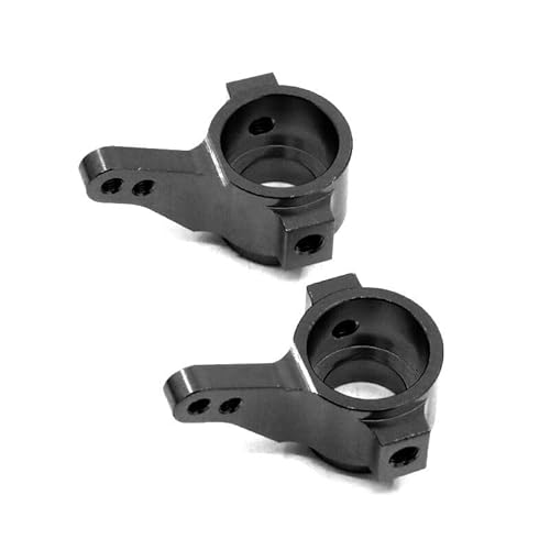 Front Lower Suspension Arm Hub Carrier Basis C/Lenkung Tasse/Metall Antriebswelle for 1/10 Tamiya CC01 TA02 TA03 4WD Buggy RC Auto OP(Steering Cup Black) von QPAJWAKS