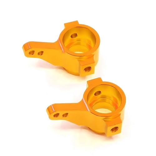Front Lower Suspension Arm Hub Carrier Basis C/Lenkung Tasse/Metall Antriebswelle for 1/10 Tamiya CC01 TA02 TA03 4WD Buggy RC Auto OP(Steering Cup Gold) von QPAJWAKS