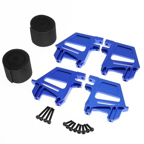 Hohe Batterie Halter Halterung Halten Unten Mit Batterie Strap for Traxxas 1/5 X-Maxx Xmaxx 6S 8S RC Auto Upgrade Teil(Blauw) von QPAJWAKS