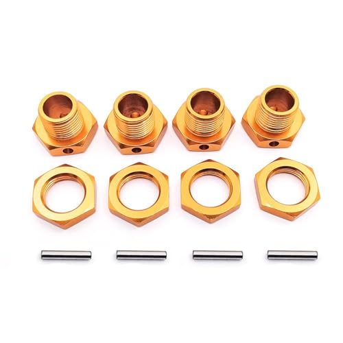M17 17mm Aluminium-Radsechskant-Adaptermutterstift Anti-Staubschutzabdeckung for 1/8 RC-Modellauto HPI HSP Losi Axial Kyosho Tamiya 81011(Lavender) von QPAJWAKS