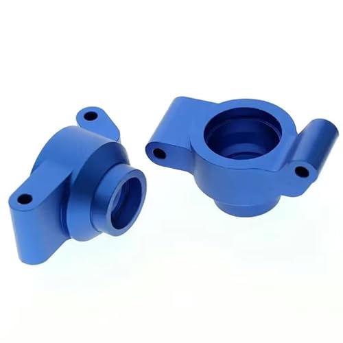 Metal Steering Blocks Caster Blocks C-Hubs Stub Axle Carriers 8937 8932 8952 for Traxxas MAXX WideMaxx 1/10 RC Car Upgrade Parts(Blauw) von QPAJWAKS
