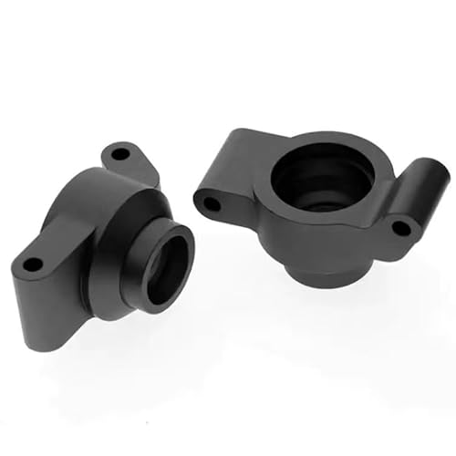 Metal Steering Blocks Caster Blocks C-Hubs Stub Axle Carriers 8937 8932 8952 for Traxxas MAXX WideMaxx 1/10 RC Car Upgrade Parts(Zwart) von QPAJWAKS