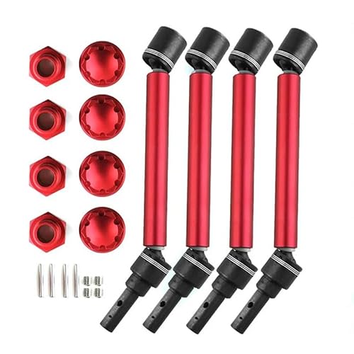 Metal Widened CVD Drive Shaft Compatible for Traxxas 1/10 MAXX 89076-4 2.0 Small X V2 Replacement Parts(Rood) von QPAJWAKS