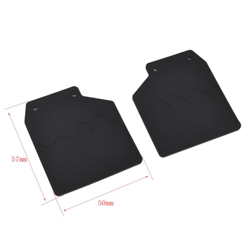 Metall Gummi Schlamm Schutz Kotflügel Fender for 1/10 RC Crawler Auto Traxxas TRX-4 Defender TRX4 Bronco Zubehör(A) von QPAJWAKS