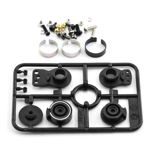 Metall High Torque Servo Saver Servo Arm 51000 50473 for Tamiya XV01 XV02 TT02 Type-S TD2 M05 TB-03 1/10 RC Auto Upgrade Teile(Zwart) von QPAJWAKS