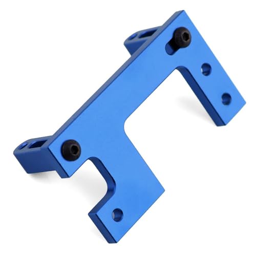 Metall Lenkung Servo Halterung SR-0133 for 1/14 Tamiya RC Semi Traktor LKW Kipper Scania King Hauler Upgrades Teile(Blauw) von QPAJWAKS