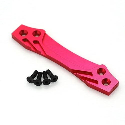 Metall-Tuningteile Lenkbecher vorne hinten Arm Stoßdämpferhalterung Lenkstange for RC-Auto NEU Tamiya TT02 Komplettset(Bumper Bracket Red) von QPAJWAKS