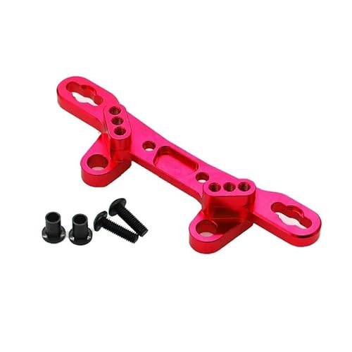 Metall-Tuningteile Lenkbecher vorne hinten Arm Stoßdämpferhalterung Lenkstange for RC-Auto NEU Tamiya TT02 Komplettset(Shock Tower Red) von QPAJWAKS