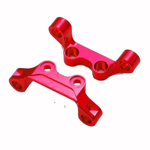 Metall-Tuningteile Lenkbecher vorne hinten Arm Stoßdämpferhalterung Lenkstange for RC-Auto NEU Tamiya TT02 Komplettset(Upper arm Mount Red) von QPAJWAKS