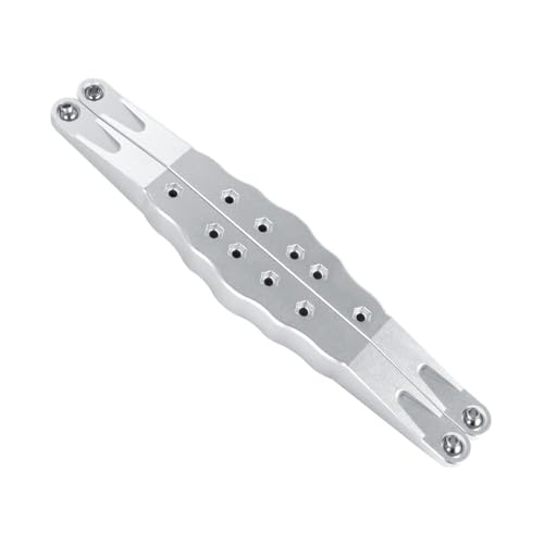 QPAJWAKS 1 Paar CNC Aluminium Legierung Hinten Unten Kiel 2,0 for 1/6 RC Auto Losi Super Baja Rey Los05013(2pcs White) von QPAJWAKS