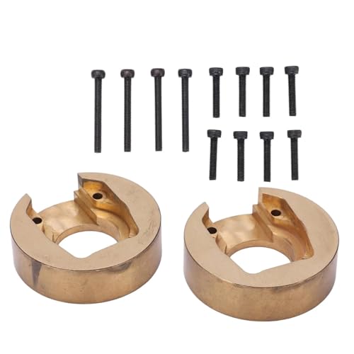 QPAJWAKS 1 Pair Brass Counterweight Wheel Rim Internal Counterweight for Absima Sherpa 1/10 Climbing Car Upgrade Parts QPAJWAKS 1 Pair Brass Counterweight Wheel Rim Internal Counterweight for Absima Sherpa 1/10 Climbing Car Upgrade Parts von QPAJWAKS