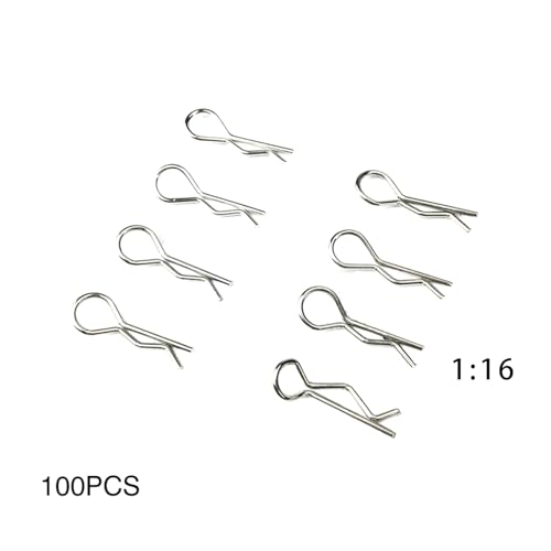 QPAJWAKS 100 STÜCKE 1:10 1:16 1:8 Universal Auto-Shell-Clip Pin Schnallen 02053 86090 85734 R Clips for DIY HSP On-Road RC Autos Zubehör(16car 100pcs) von QPAJWAKS