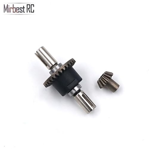 QPAJWAKS 12428 Wltoys Teile 12423 Fernbedienung RC Auto Ersatz Zubehör Upgrade Metall Getriebe Vorne Hinten Differential zahnrad Getriebe(QCS01) von QPAJWAKS