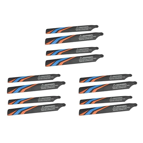 QPAJWAKS 12Pcs Hauptblatt Propeller for Wltoys XK K127 RC Hubschrauber Flugzeug Drone Ersatzteile Upgrade Teile Zubehör von QPAJWAKS