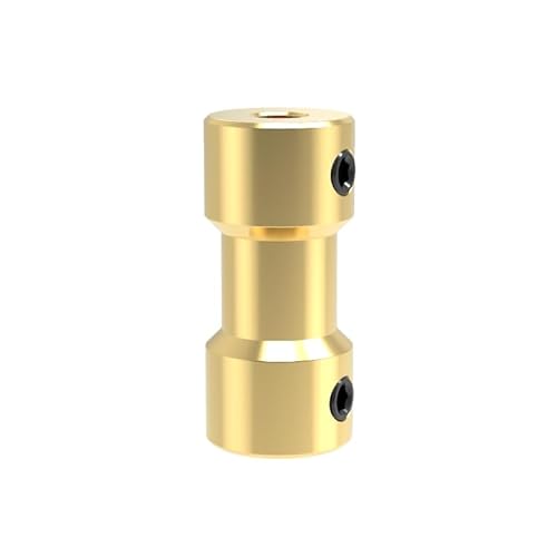 QPAJWAKS 2/2.3/3/3.17/4/5/6mm Messing Kupfer Antriebswellenanschluss Motorwellenkupplung Kupplungen Koppler mit Schraube for RC Boot/Auto/Roboter(3 to 4mm) von QPAJWAKS