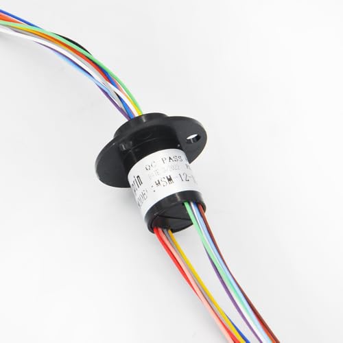 QPAJWAKS 2/4//6/8/12/18 Kanal Micro Rotate Schleifring 2A Durchmesser 12,5 mm for RC Bagger Modell DIY PTZ Gimbal Elektrische Schleifringe(12 Channel) von QPAJWAKS
