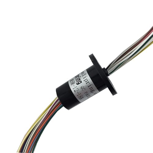 QPAJWAKS 2/4//6/8/12/18 Kanal Micro Rotate Schleifring 2A Durchmesser 12,5 mm for RC Bagger Modell DIY PTZ Gimbal Elektrische Schleifringe(18 Channel) von QPAJWAKS
