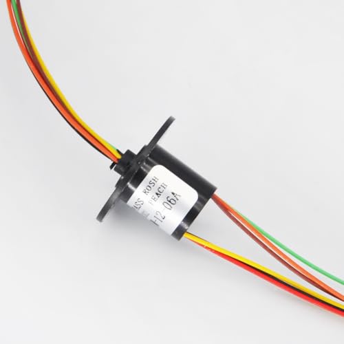 QPAJWAKS 2/4//6/8/12/18 Kanal Micro Rotate Schleifring 2A Durchmesser 12,5 mm for RC Bagger Modell DIY PTZ Gimbal Elektrische Schleifringe(6 Channel) von QPAJWAKS