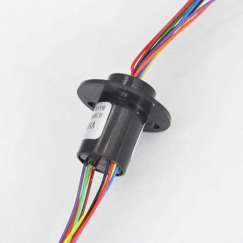 QPAJWAKS 2/4//6/8/12/18 Kanal Micro Rotate Schleifring 2A Durchmesser 12,5 mm for RC Bagger Modell DIY PTZ Gimbal Elektrische Schleifringe(8 Channel) von QPAJWAKS