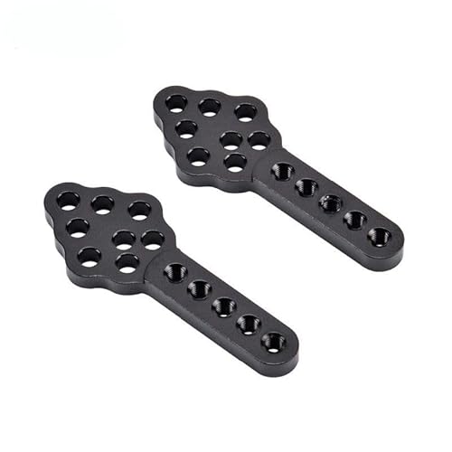 QPAJWAKS 2/4pcs Metal Shock Absorber Mount Adjust Height Angle Stand for 1/10 RC Crawler Axial SCX10 90046 90047 D90 D110 Upgrade Part(Black 2pcs) von QPAJWAKS