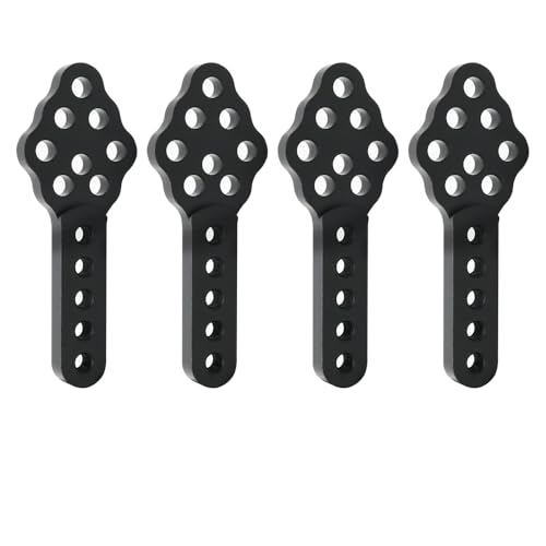QPAJWAKS 2/4pcs Metal Shock Absorber Mount Adjust Height Angle Stand for 1/10 RC Crawler Axial SCX10 90046 90047 D90 D110 Upgrade Part(Black 4pcs) von QPAJWAKS