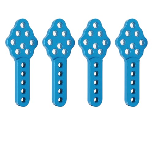 QPAJWAKS 2/4pcs Metal Shock Absorber Mount Adjust Height Angle Stand for 1/10 RC Crawler Axial SCX10 90046 90047 D90 D110 Upgrade Part(Blue 4pcs) von QPAJWAKS