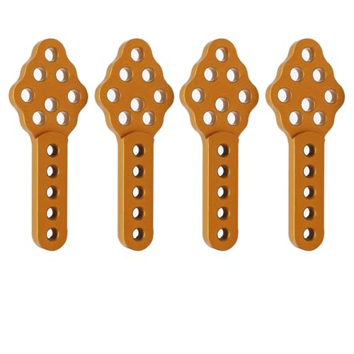 QPAJWAKS 2/4pcs Metal Shock Absorber Mount Adjust Height Angle Stand for 1/10 RC Crawler Axial SCX10 90046 90047 D90 D110 Upgrade Part(Gold 4pcs) von QPAJWAKS