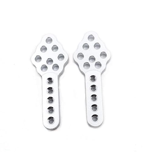 QPAJWAKS 2/4pcs Metal Shock Absorber Mount Adjust Height Angle Stand for 1/10 RC Crawler Axial SCX10 90046 90047 D90 D110 Upgrade Part(Silvery 2pcs) von QPAJWAKS