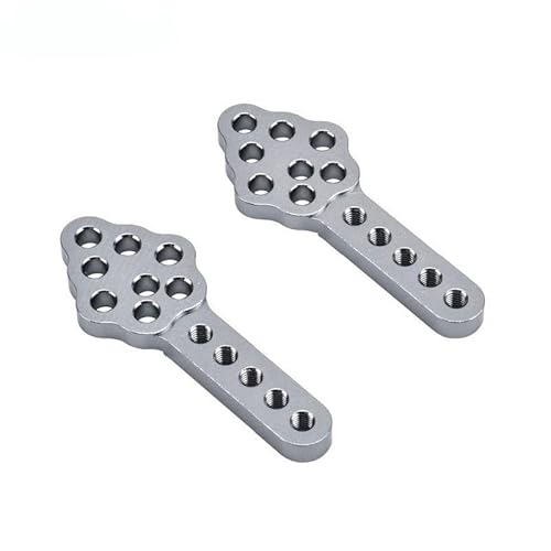 QPAJWAKS 2/4pcs Metal Shock Absorber Mount Adjust Height Angle Stand for 1/10 RC Crawler Axial SCX10 90046 90047 D90 D110 Upgrade Part(Titanium 2pcs) von QPAJWAKS