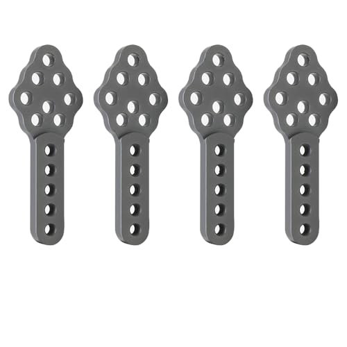 QPAJWAKS 2/4pcs Metal Shock Absorber Mount Adjust Height Angle Stand for 1/10 RC Crawler Axial SCX10 90046 90047 D90 D110 Upgrade Part(Titanium 4pcs) von QPAJWAKS