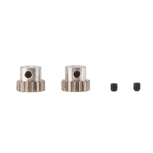 QPAJWAKS 2 STÜCKE 2,3 Mm Welle Metall Ritzel Motor Getriebe 48DP M0.6 M0.8 for 1/12 1/16 RC Auto 7075 Hsp-RGT Redcat 370/380/390,16T von QPAJWAKS