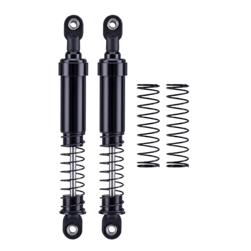 QPAJWAKS 2 Stücke 75mm 85mm 95mm 105mm 115mm Aluminium Big Bore Schocks Öldämpfer for 1/10 RC Crawler Auto SCX10 Capra TRX4 LCG Chassis Gspeed(Black 115mm 2pcs) von QPAJWAKS