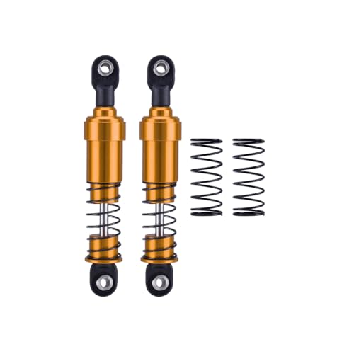 QPAJWAKS 2 Stücke 75mm 85mm 95mm 105mm 115mm Aluminium Big Bore Schocks Öldämpfer for 1/10 RC Crawler Auto SCX10 Capra TRX4 LCG Chassis Gspeed(Gold 85mm 2pcs) von QPAJWAKS