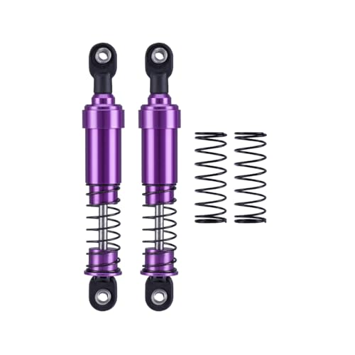 QPAJWAKS 2 Stücke 75mm 85mm 95mm 105mm 115mm Aluminium Big Bore Schocks Öldämpfer for 1/10 RC Crawler Auto SCX10 Capra TRX4 LCG Chassis Gspeed(Purple 95mm 2pcs) von QPAJWAKS