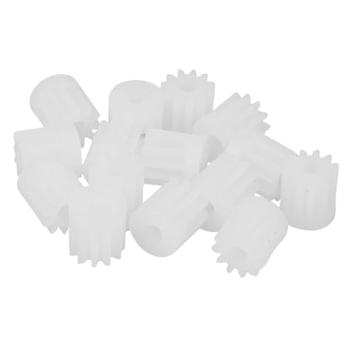 QPAJWAKS 20 Pcs Kunststoff 11T Motor Getriebe Ritzel Teile Ersatz Zubehör for Axial SCX24 1/24 RC Crawler von QPAJWAKS