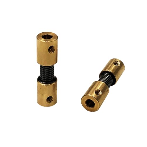 QPAJWAKS 2PCS Soft Flexible Coupling Spring Joint Connector for RC Boat Feeding Ship Motor Shaft Spare Parts(2mm to 4mm) von QPAJWAKS