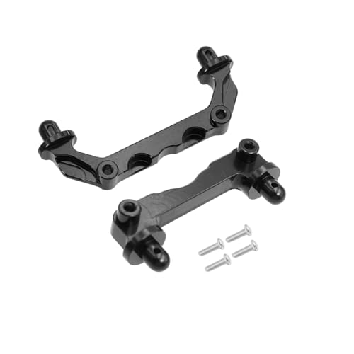 QPAJWAKS 2Pcs Mjx Hyper Go 14210 Metal Front Rear Car Shell Column Pillars Body Post RC Car Aluminum Alloy Upgrade Parts(Zwart) von QPAJWAKS