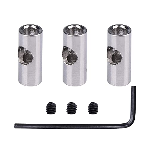QPAJWAKS 3-teilige Motorachse, 3,17 mm bis 5 mm, Wechselwellenadapterhülse for RC-Modellautos, Boote, Flugzeuge, 3650 550 540 Motor von QPAJWAKS