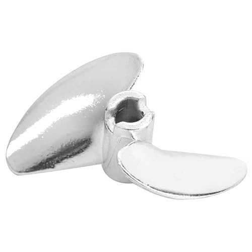 QPAJWAKS 35mm RC Boot 2 Klingen Propeller Passend for FeiLun FT016 FT007 FT012 FT009 FT011 FT010 FT016 RC Teile Fernbedienung Spielzeug Zubehör(Silver) von QPAJWAKS