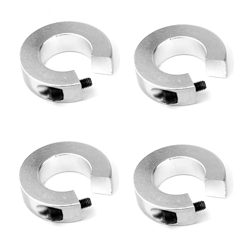 QPAJWAKS 4 Stück SBR12 SBR16 Linearschienen-Anschlagringe, Wellenbegrenzungs-Befestigungsringe aus Aluminiumlegierung, CNC-Teilewerkzeug, Linearschienen-Wellenanschlagringe(SBR20 Fixing Ring) von QPAJWAKS