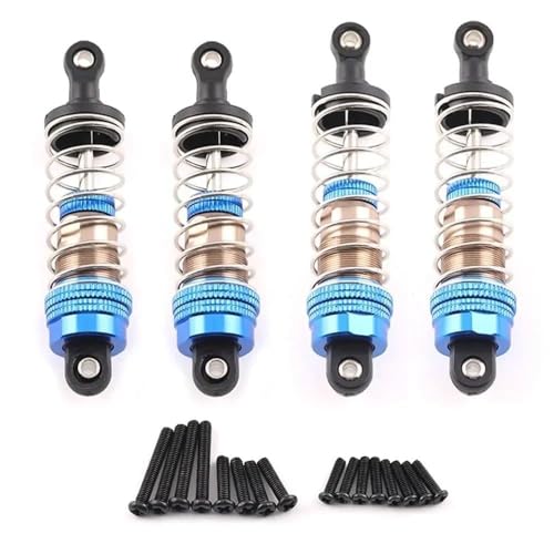 QPAJWAKS 4 stücke 75mm 81mm Metall Stoßdämpfer Dämpfer for MJX 16207 16208 SCY 16101 16102 Wltoys 144001 124019 HBX 16889 RC Auto Upgrades(Sky Blue) von QPAJWAKS