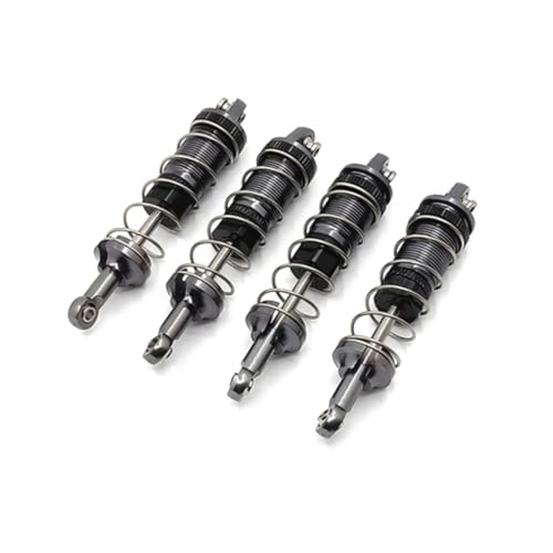 QPAJWAKS 4-teiliger Metallöl-Stoßdämpferdämpfer for MN128 MN86 MN86S MN86K MN86KS MN G500 1/12 RC Auto-Upgrade-Teilezubehör, 4 von QPAJWAKS