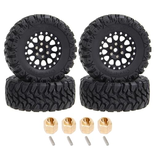 QPAJWAKS 4Pcs 62X2 4mm 1,2 Zoll Metall Beadlock Felge Reifen Set for 1/18 1/24 RC Crawler Auto TRX4M Axial SCX24 AX24 FCX24 QPAJWAKS 4Pcs 62X2 4mm 1,2 Zoll Metall Beadlock Felge Reifen Set for 1/18 1/24 RC Crawler Auto TRX4M Axial SCX24 AX24 FCX24 von QPAJWAKS