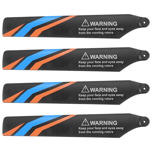 QPAJWAKS 4Pcs Hauptblatt Propeller for XK K127 RC Hubschrauber Flugzeug Drone Ersatzteile Upgrade Teile Zubehör von QPAJWAKS