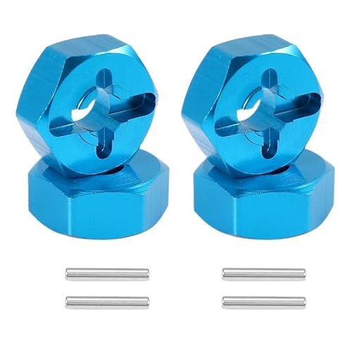 QPAJWAKS 4Pcs Hexagonal Combiner Felge Hex 7Mm Upgrade 12Mm Metall Adapter for 1/18 Wltoys A949 A959 A969 A979 K929 1/10 Reifen von QPAJWAKS