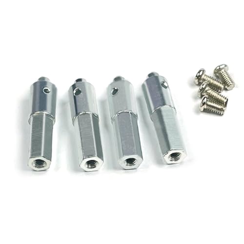 QPAJWAKS 4Pcs LD-P06 Metal Portal Axle Shaft Hex Adapter for LDRC LD-P06 LD P06 Unimog 1/12 RC Truck Car Spare Parts Accessories von QPAJWAKS