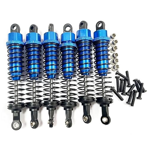QPAJWAKS 6-teiliger Metallöl-Stoßdämpferdämpfer for HOSIM XINLEHONG XLH 9125 9155 9156 1/10 1/12 RC-Auto-Upgrade-Teilezubehör, 1 von QPAJWAKS