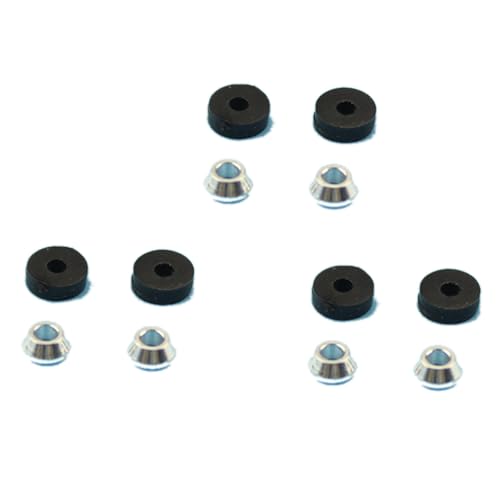 QPAJWAKS 6-teiliges Gummiring-Set for WLtoys V966 V977 XK K110 K120 RC Hubschrauber Flugzeug Drone Ersatzteile Zubehör von QPAJWAKS